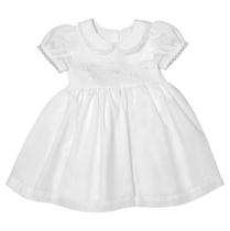 Vestido Batizado Bordado Casinha de Abelha Bebê Papilloo
