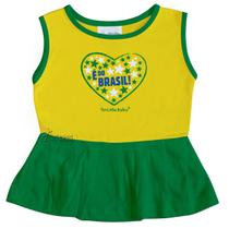 Vestido Bebê Alça larga Brasil - 005B