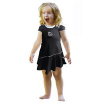 Vestido Bebê ao Infantil Santos Preto Onda Oficial