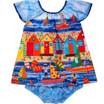 Vestido Bebê Batinha Barrado Porto