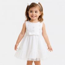 Vestido Bebê Batizado, Ano Novo Reveillon Bordado Papilloo