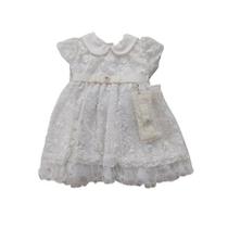 Vestido Bebe Batizado Branco Rocicle G