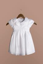 Vestido Bebê Bordado Camomila - Perfeito para Batizado e Casamento