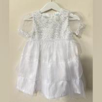 Vestido Bebê Bordado Paetê Luiza Brilho e Elegância para Festas Vestido Bebê Bordado Paetê Luiza Brilho e Elegância para Festas