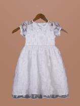 Vestido Bebê Bordado Primavera Festa - Roupa Infantil Elegante para Meninas