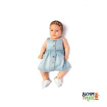 Vestido bebê - chambray