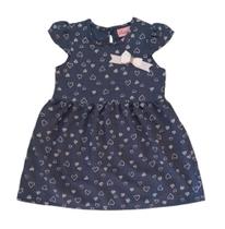 Vestido Bebê em Tecido Plano Manga Cotó Duduka Vestido Bebê em Tecido Plano Manga Cotó Duduka