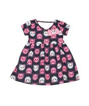 Vestido bebê gatinha kyly 100% algodão