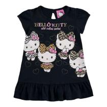 Vestido Bebê Hello Kitty Cuties Preto Marlan Y4010