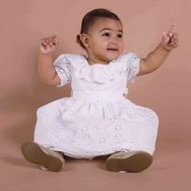 Vestido Bebê Laise Verano - Perfeito para Batizado e Casamento