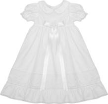 Vestido Bebê Mandrião Super Longo Batizado Bordado Papilloo