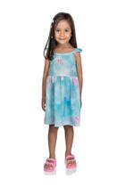 Vestido Bebê Meia Malha Estampada Bailarina Marlan Vestido Bebê Meia Malha Estampada Bailarina Marlan