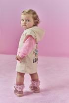 Vestido Bebê Menina Dinossauro Costas Rosa Mundo Cinti Vestido Bebê Menina Dinossauro Costas Rosa Mundo Cinti