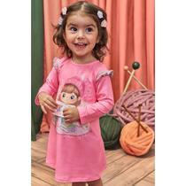Vestido Bebê Menina em Malha Comfy -Kukiê Vestido Bebê Menina em Malha Comfy -Kukiê