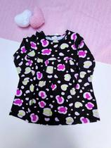 Vestido Bebê Menina Estampado Manga Longa Alenice