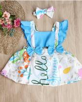 Vestido bebê menina infantil