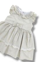 Vestido Bebê Menina Luxo Bordado Festa Verão Paraiso 15503