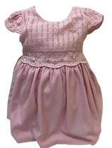 Vestido Bebê Menina Luxo Pérolas Festa Paraiso Verão 12365 Vestido Bebê Menina Luxo Pérolas Festa Paraiso Verão 12365