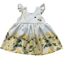 Vestido bebe menina moderno florido