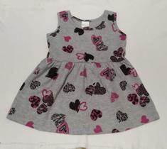 Vestido Bebê Menina Regata em Meia Malha