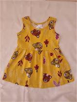 Vestido Bebê Menina Regata em Meia Malha