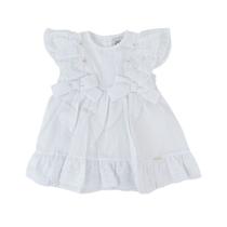 Vestido Bebê Sonho Mágico MC Renda Laços Branco - 160269 Vestido Bebê Sonho Mágico MC Renda Laços Branco - 160269