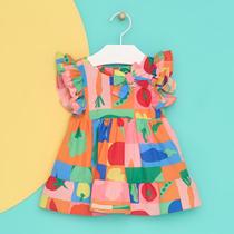 Vestido Bebê Veggie 072 Mon Sucré Colorido Vestido Bebê Veggie 072 Mon Sucré Colorido