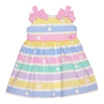 Vestido bebê verao mon sucré candy colors bear 3125068