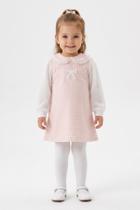 Vestido Bebê Xadrez com Camisa Inverno Molecoton Kukie