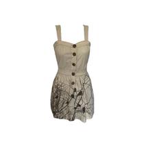 Vestido Bege Botoes Frysaide