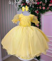 Vestido Bella Child Laize Amarelo para Crianças