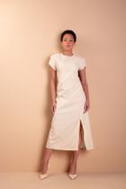 Vestido Blassê Midi - Natural Vestido Blassê Midi - Natural