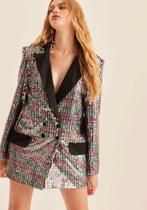 Vestido blazer oversized lança perfume de paete (502ve007275)-m