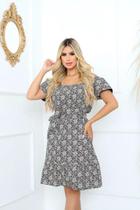 Vestido Blogueira Moda Ombro A Ombro - Varias Cores 38-42 PRETO FLOREAL Vestido Blogueira Moda Ombro A Ombro - Varias Cores 38-42 PRETO FLOREAL