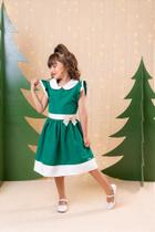 Vestido Blogueirinha Camile Verde para Natal - Estilo e Conforto