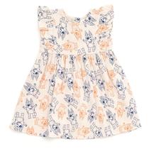 Vestido Bluey Bingo para Meninas - Algodão 5T