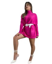 Vestido/Blusa manga morcego gola alta tricoline Vestido/Blusa manga morcego gola alta tricoline