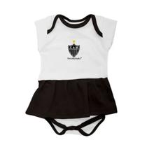 Vestido Body Atlético Mineiro Colorido Galo Bebê Oficial Vestido Body Atlético Mineiro Colorido Galo Bebê Oficial