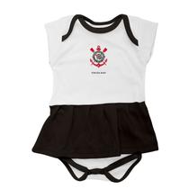 Vestido Body Corinthians Bebê Torcida Baby