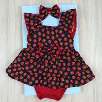 Vestido Body Verão bebê 100% algodão