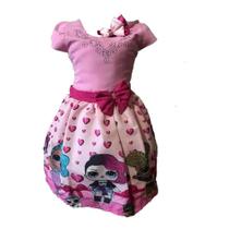 Vestido Boneca Lol Surprise Infantil + Tiara