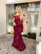Vestido bordô renda tamanho 38 Vestido bordô renda tamanho 38