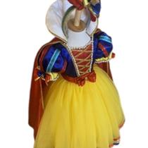 Vestido Branca de Neve Luxo 1 a 10 Anos - Ranna Bebe