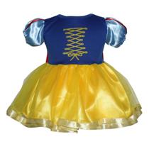 Vestido Branca de Neve Mesversário e Aniversario Vovó Caprichosa Kids