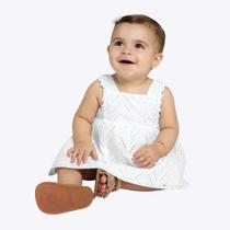 Vestido Branco com Calcinha Bebê Menina Milon 2000325