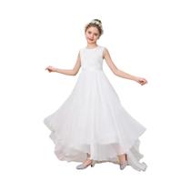 Vestido Branco Elegante Para Damas De Honra Em Festas De Casamento, Formaturas, Primeira Comunhão, Vestido Branco Elegante Para Damas De Honra Em Festas De Casamento, Formaturas, Primeira Comunhão,