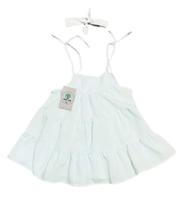 Vestido Branco Godê Tam.2-3 Vestido Branco Godê Tam.2-3