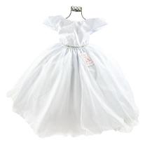 vestido branco infantil daminha batizado ano novo D4123 - DLUXE