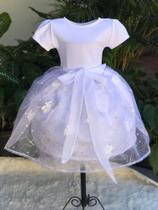 Vestido branco infantil fada