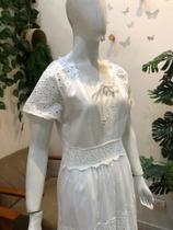 Vestido branco laise Indiano - Blessedscs